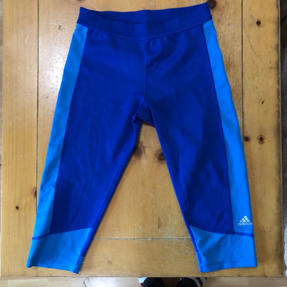 Blue Capri Leggings